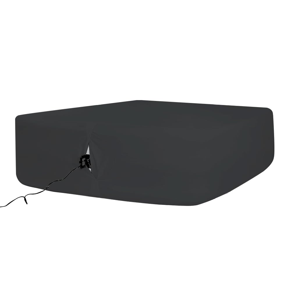 Bedecor Air Bed Sheets For Mattress Cover Removable Bed And Elastic Band Super Soft And Breathable & Deep Up To 21' Black Queen